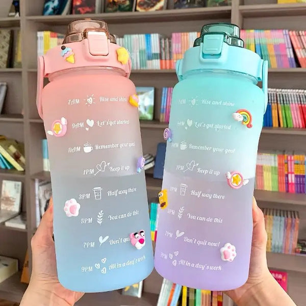 HydraFlow Motivational Water Bottle – Stay Hydrated, Stay Inspired